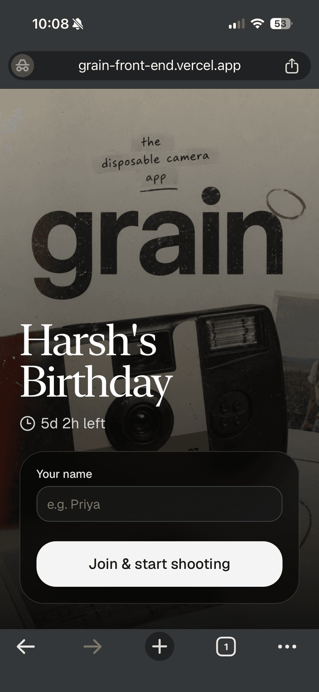 Add screenshot:
QR invite screen
